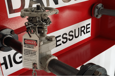 Lockout Tagout on equipment